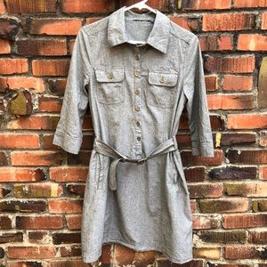 Tunic Shirt Dress with Belt | Sz S